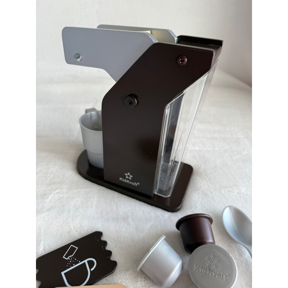 KidsKraft Wooden Keurig Coffee Maker‎ Toy Brown Kitchen Pretend Play - Picture 8 of 12